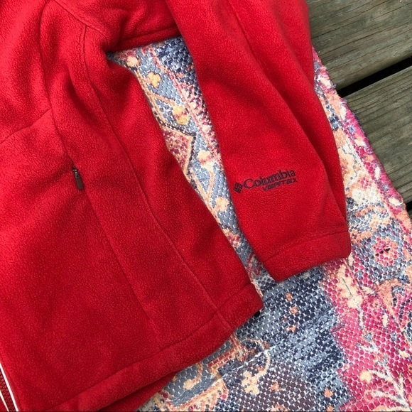 Columbia red interchange core zip up fleece - Picture 7 of 7